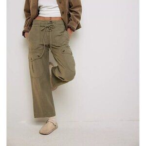 Free People We The Free Park Ave Pants High Rise Cargo Utility Cotton M 285777